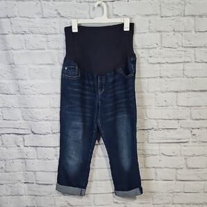 Old Navy Dark Blue Jeans Capri Length